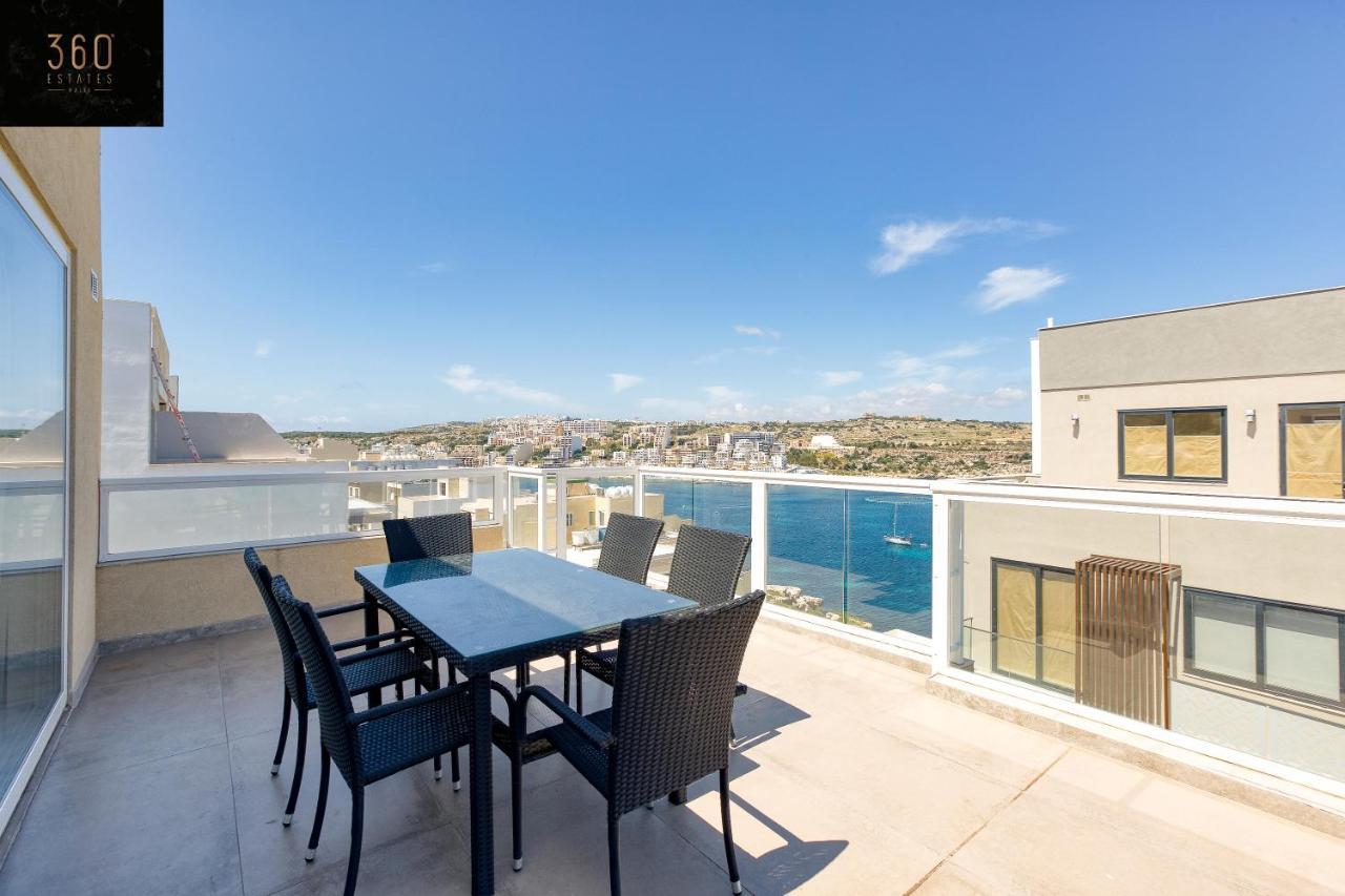 세인트폴스베이 Lux Sea Front Penthouse With Breathtaking Views In St Pauls By 360 Estates 아파트 외부 사진