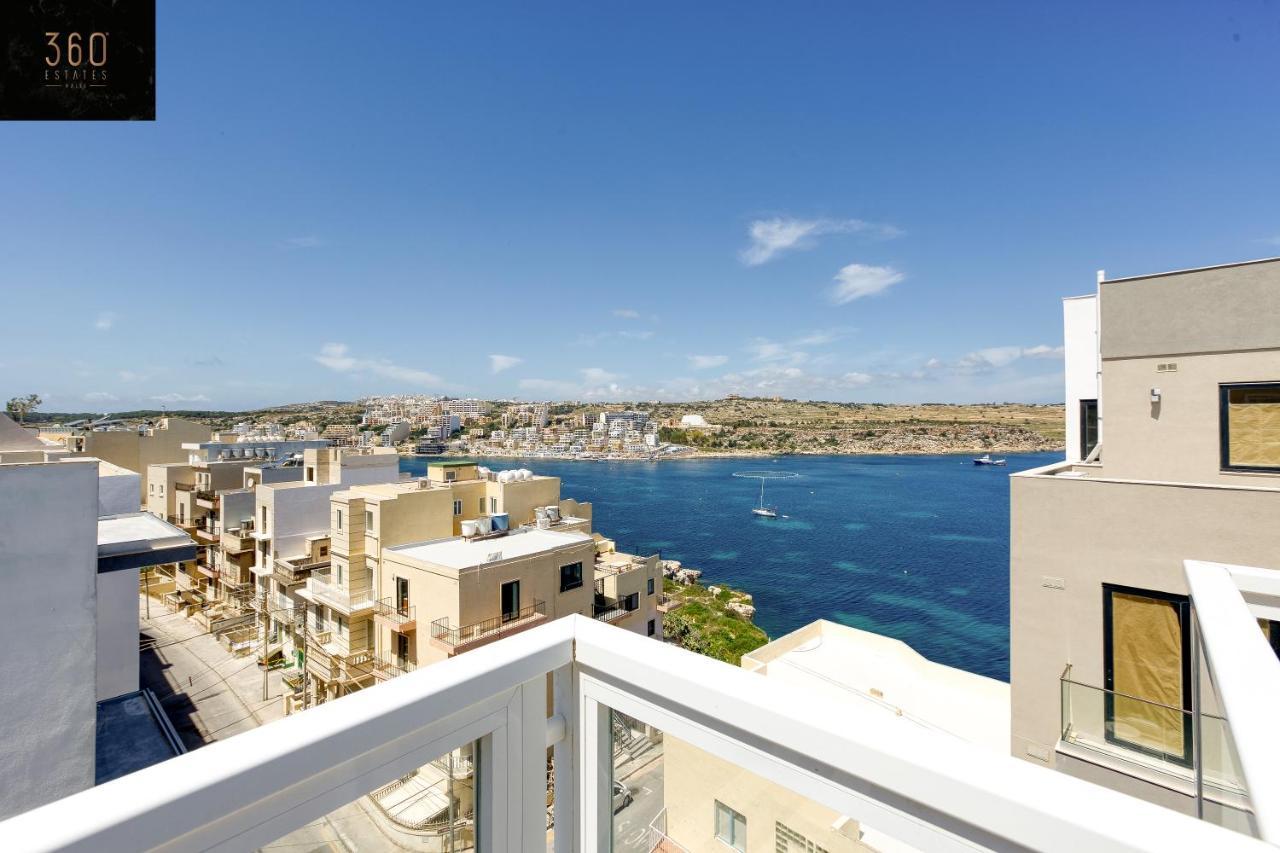 세인트폴스베이 Lux Sea Front Penthouse With Breathtaking Views In St Pauls By 360 Estates 아파트 외부 사진